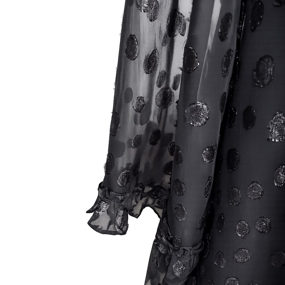 Max Studio London Swiss Dot Sheer Overlay Lined Dress | NWT - Picture 6 of 7